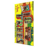 Big Trees, California - Large Letter Scenes Gallery Wrap Canvas
