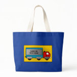 Big Truck - Freight Carrier, Add Your Name or Text Bag
