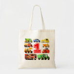 Big Trucks 1st Birthday Tote Bag