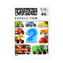 Big Trucks 2nd Birthday Stamp
