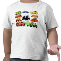 Big Trucks 4th Birthday Tee Shirts