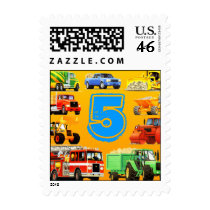 Big Trucks 5th Birthday Postage