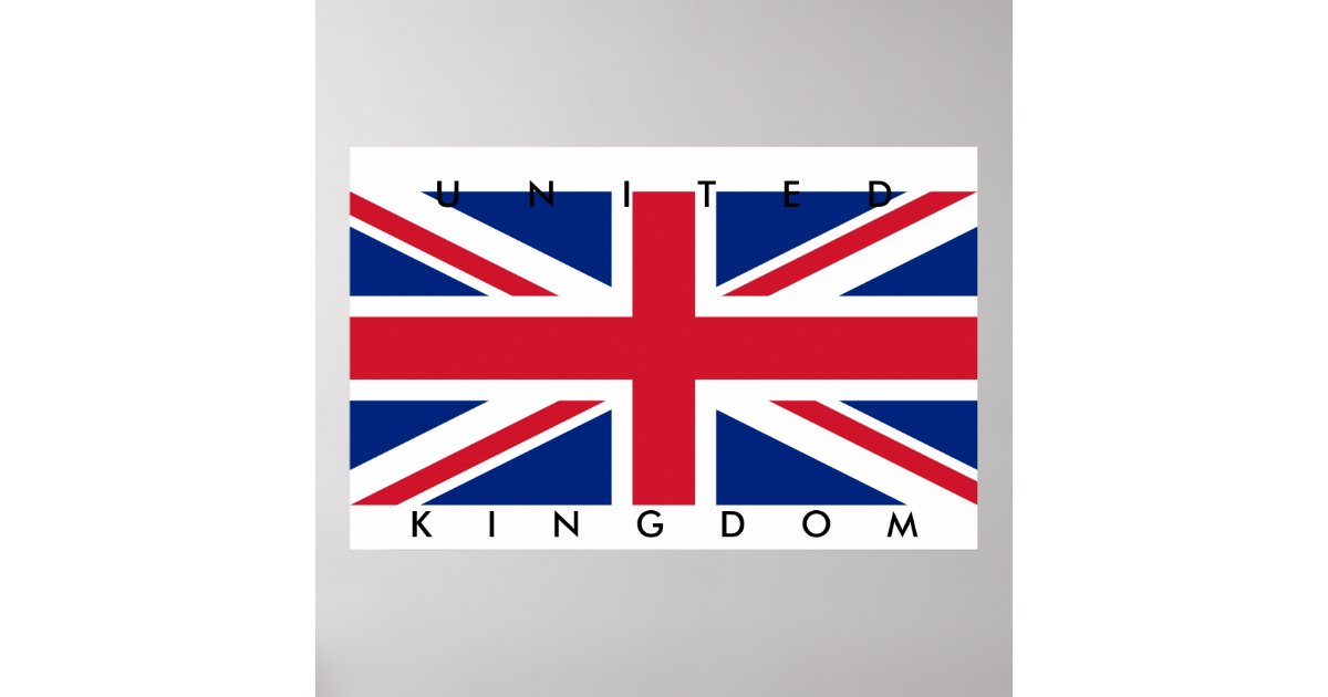 Big United Kingdom Flag Poster UK | Zazzle