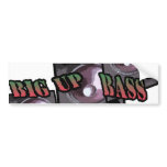 big up bass bumper stickers