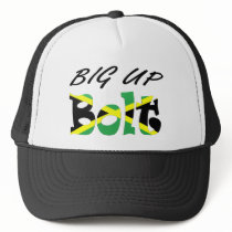 Big Up Bolt Jamaican Flag Hat by WearFlags Big Up Bolt Jamaican Flag Hat