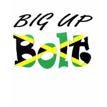 Big Up Bolt Jamaican Flag T-shirt