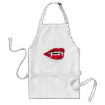 Big Vampire Lips with Fangs Apron