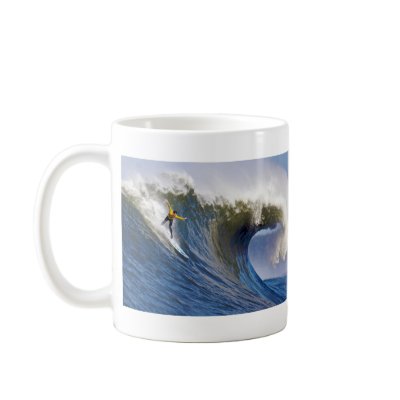 Big Wave at the Mavericks Surfing Competition Mug by wallarts