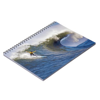 Big Wave at the Mavericks Surfing Competition Notebooks by wallarts
