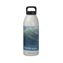 Big Wave Beach Surf Diving Water Bottle water bottles