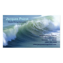 Big Wave Surf Diving Ocean Sea Business Card business cards