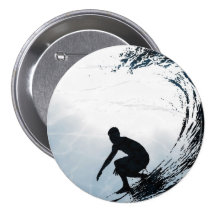 Big Wave Surfer Button