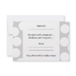 Big white dots on gray background. custom invites