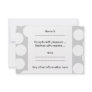 Big white dots on gray background. custom invites