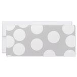 Big white dots on gray background. rack card template