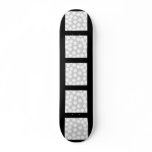Big white dots on gray background. skate board decks