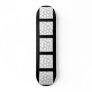 Big white dots on gray background. skate board decks
