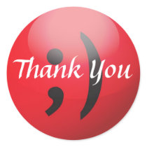 Big Winky Thank You stickers