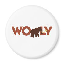Big Wooly Mammoth Refrigerator Magnet