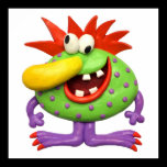 Big Yellow Nose Monster posters
