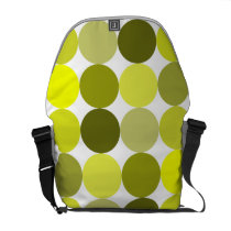Big Yellow Polka Dots Messenger Bags