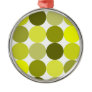 Big Yellow Polka Dots Christmas Tree Ornament