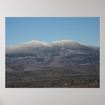 Bigelow "Indian Maiden" Mountain Range, Maine Posters by carlajean42