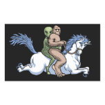 Bigfoot, Alien, Unicorn Rectangular Sticker