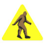 Bigfoot  Attention Triangle Stickers