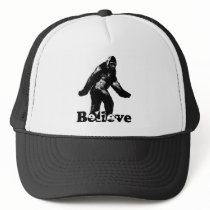 Bigfoot Believe Trucker Hats