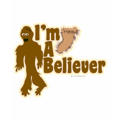Bigfoot Believer T Shirt by Saywhattees