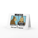 Bigfoot Greeting Card