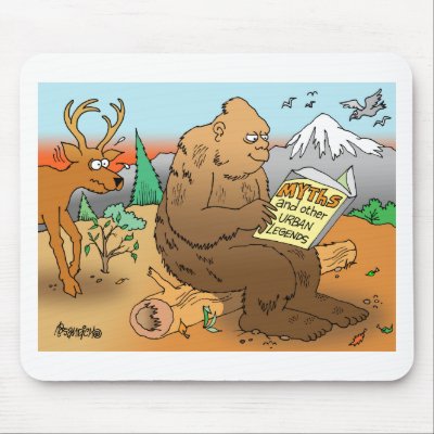 BIGFOOT CARTOON MOUSEPADS! by rosandich_gifts