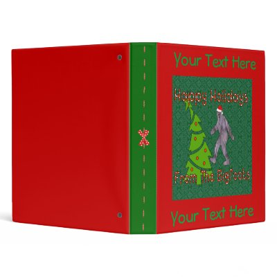 Bigfoot Christmas Binder by orsobear