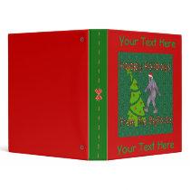 Bigfoot Christmas binders