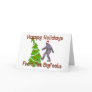Bigfoot Christmas Greeting Card