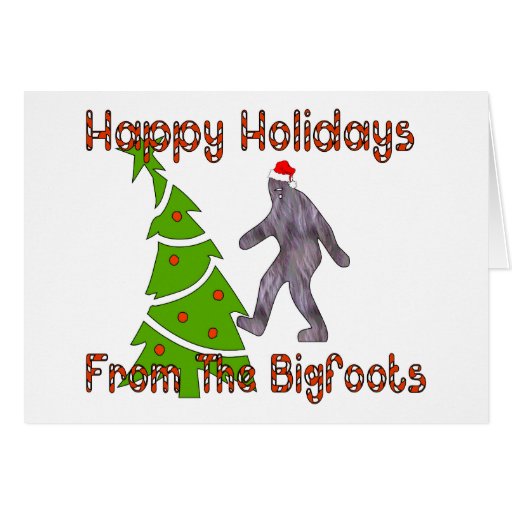 Bigfoot Christmas Cards 