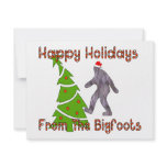 Bigfoot Christmas Custom Invitations
