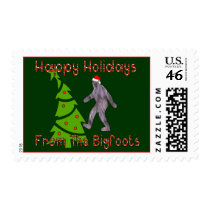 Bigfoot Christmas postage