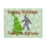 Bigfoot Christmas Postcard