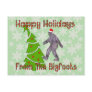 Bigfoot Christmas Postcard