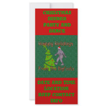 Bigfoot Christmas Rack Card Design