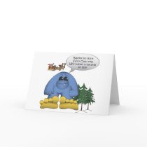 Bigfoot Doesn't Believe in Santa cards