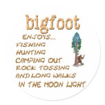 Bigfoot Doesn't Round Sticker