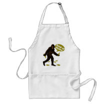 Bigfoot Drink Up Bitches Party Apron