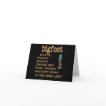 Bigfoot Enjoys Greeting Cards