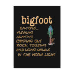 Bigfoot Enjoys Post Card