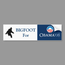 Bigfoot For OBAMA bumper stickers