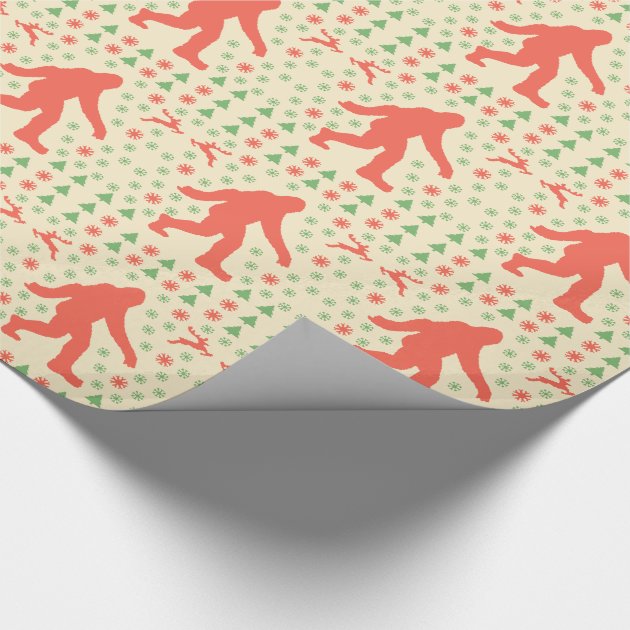 Bigfoot Holiday Sweater Tees Wrapping Paper 4/4