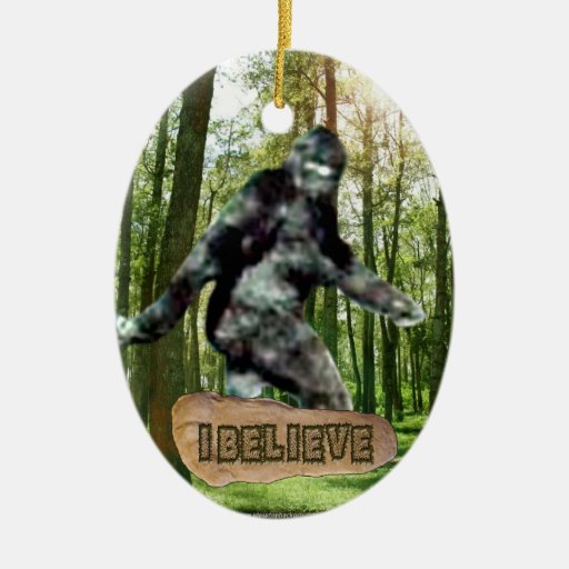 bigfoot i believe ornament zazzle bigfoot i believe ornament zazzle